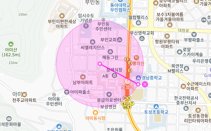 아미동 월주차 _ 경차 전용/토성역/단일주차/빈자리/자주식/