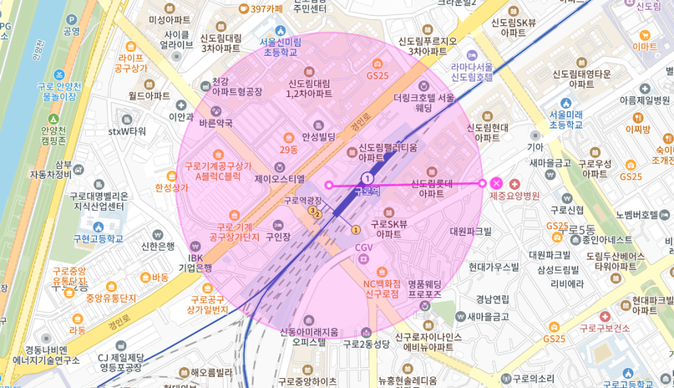 구로동 월주차 _ 주말만 24시간 사용 가능한 구로역 역세권 월주차장