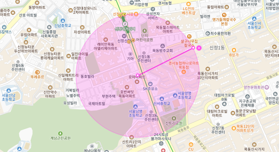 신정동 월주차 _ 신정네거리역 1번 출구에서 걸어서 3분 거리
