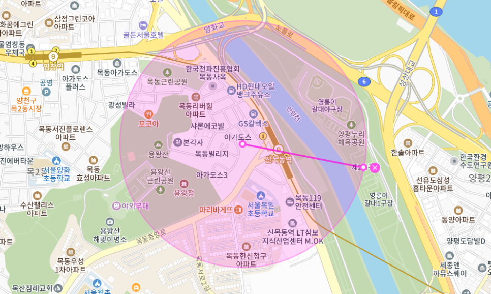 신목동역 월주차 _ 1번 출구에서 손 뻗으면 닿을 거리에 있습니다.