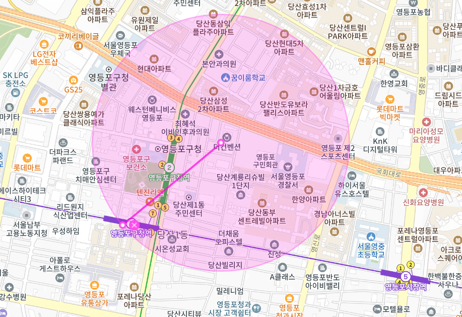 영등포구청역 월주차 _ 역세권 월주차장/ 4번 출구에서 걸어서 1분