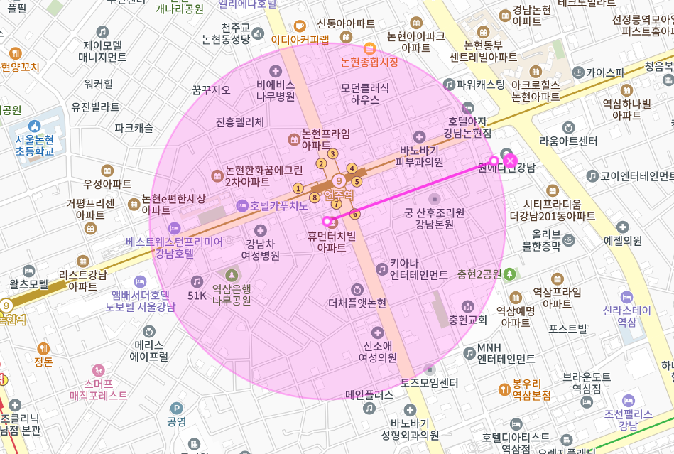 신사동 월주차 _ 언주역 7번 8번 출구 바로 앞에 있는 기계식 주차장