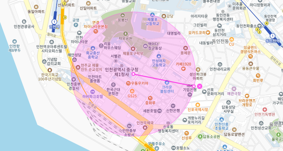 관동 월주차 _ 인천광역시 중구청 제1청사 근거리에 숨어있는 주차장