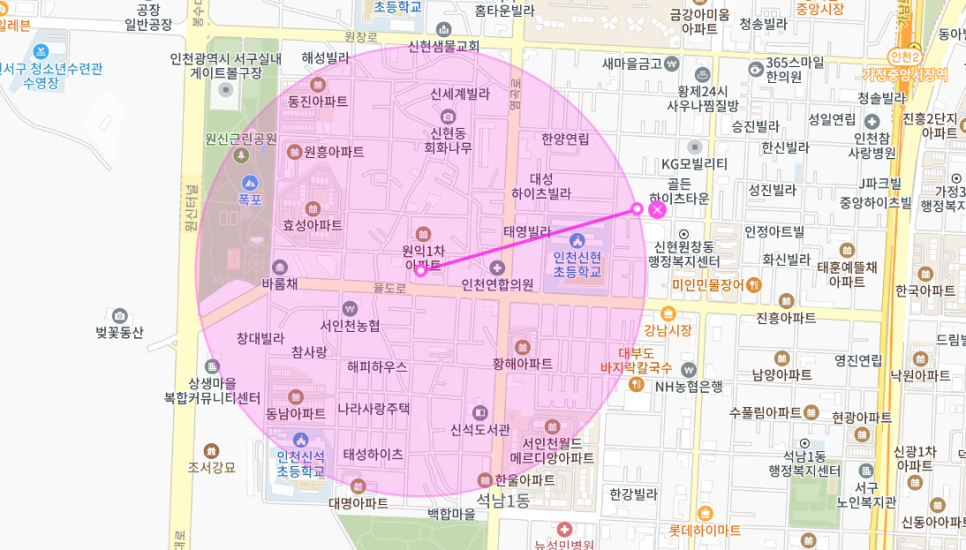 신현동 월주차 _ 24시간 지정석 단일 주차 가능