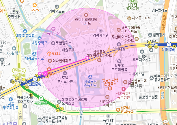 신설동역 월주차_신설동역, 제기동역 인근 주차장