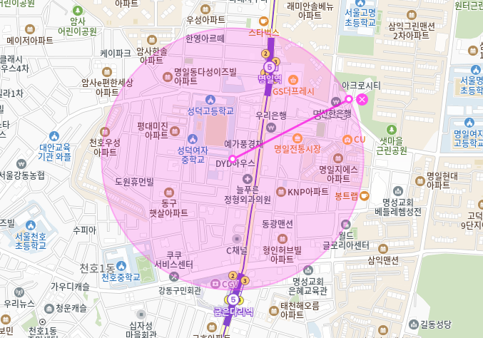 명일역 월주차_명일역 인근 주차장