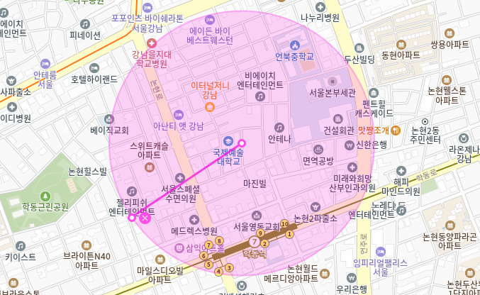 논현동 월주차_학동역, 서울본부세관 인근 주차장