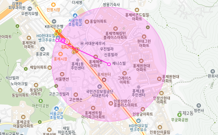 홍제역 월주차_홍제역 3분 거리 단일 주차장