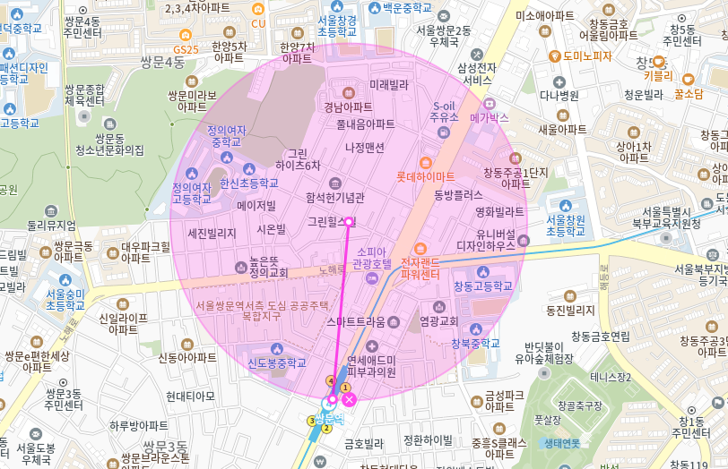 쌍문역 월주차_쌍문역 5분 거리 단일 주차장