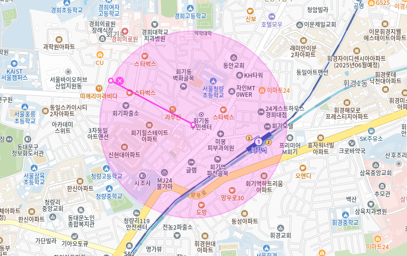 회기동 월주차_경희대학교 5분 거리 주차장