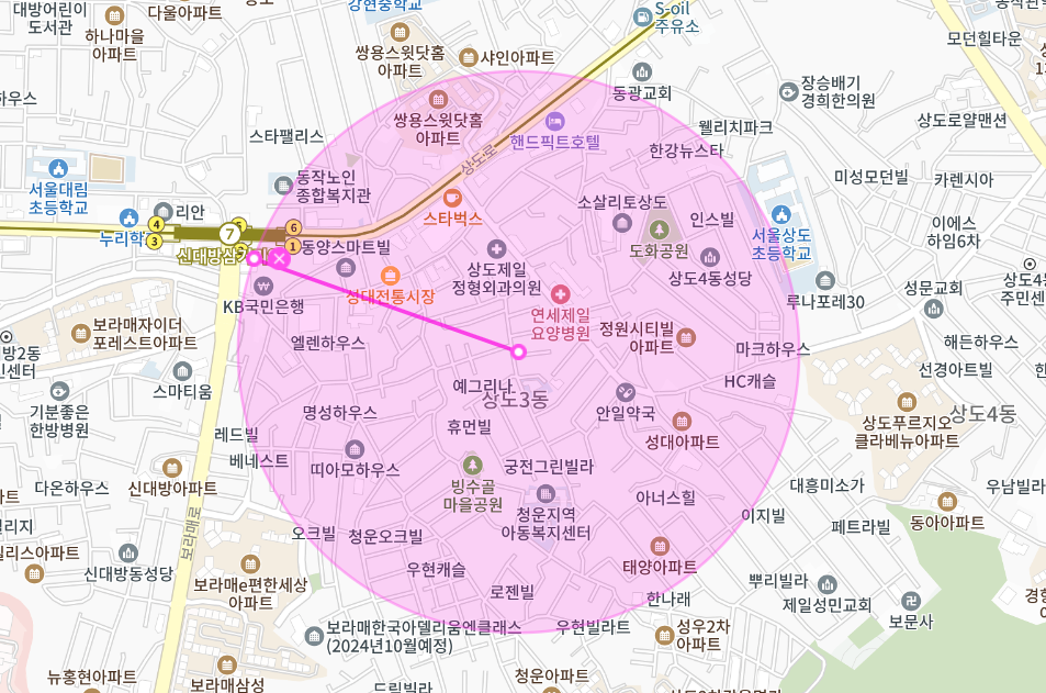 상도동 월주차 _ 신대방역 인근에 있는 승용차 전용 주차장