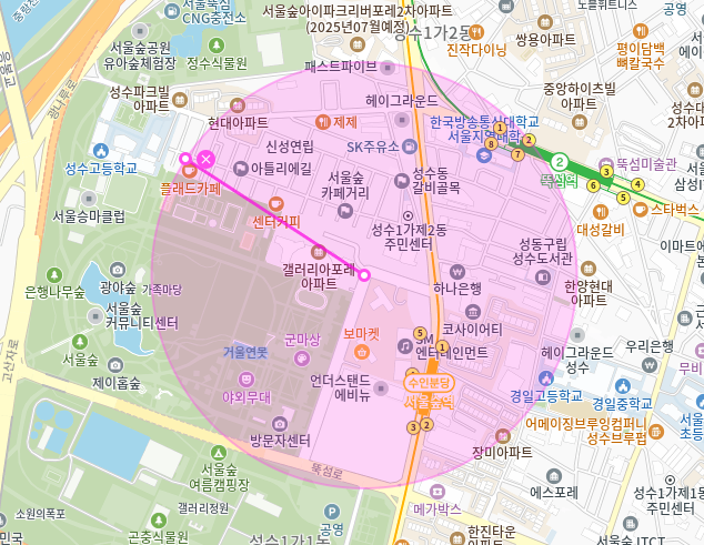성수동 월주차_성수동 서울숲역 인근 주차장