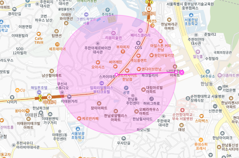 이태원동 월주차 _ 도보 5분이면 이태원역과 한강진역까지 도착이 가능한 승용차 전용 기계식 주차장