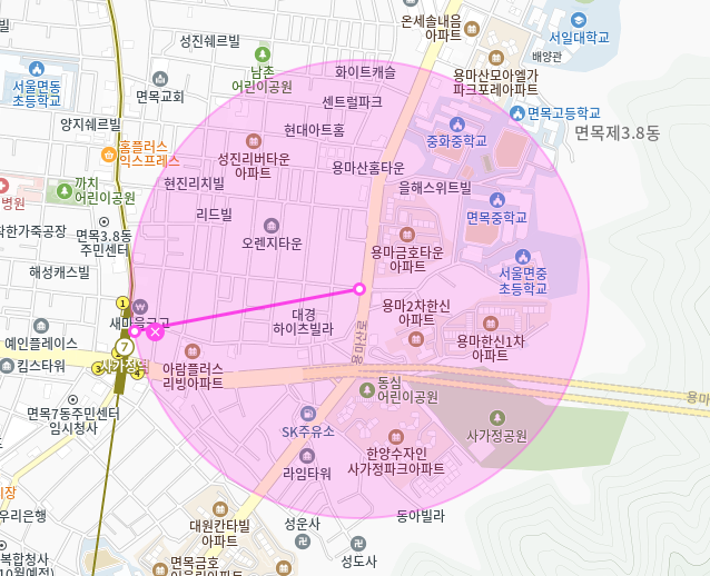 사가정 월주차_사가정역 5분 거리 주차장