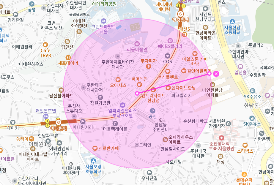 한남동 월주차 _ 이태원 대사관 근처 기계식 승용차 전용 주차장