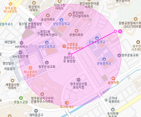 방서동 월주차_충북 청주가든프라자 Tmap 제휴 월주차장