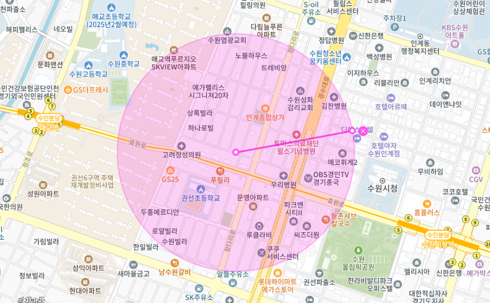 수원 월주차 _ 수원 시청에서 매우 가까운 월주차장
