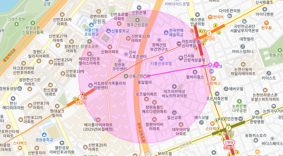 잠원역 월주차 _ 신사역도 5분이면 도착하는 역세권 주차장!