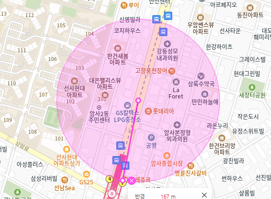 암사역 월주차_1번 출구까지 도보 2분거리 주차장