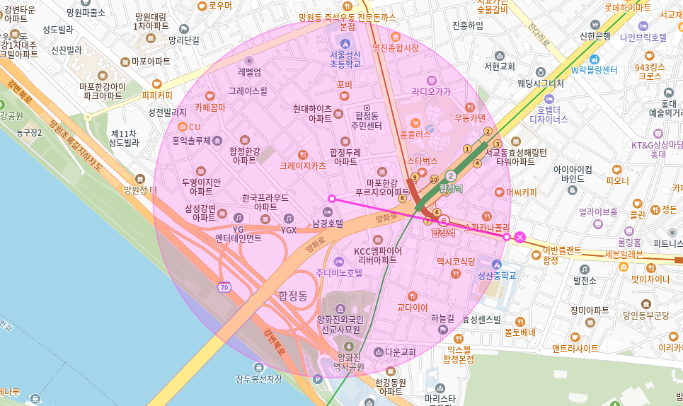 합정동 월주차_ 합정역 8번출구 도보 2분거리 기계식 주차장