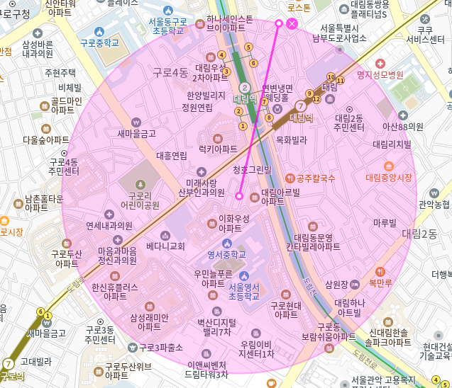 대림역 월주차_1번출구 도보 2분거리 단일주차장