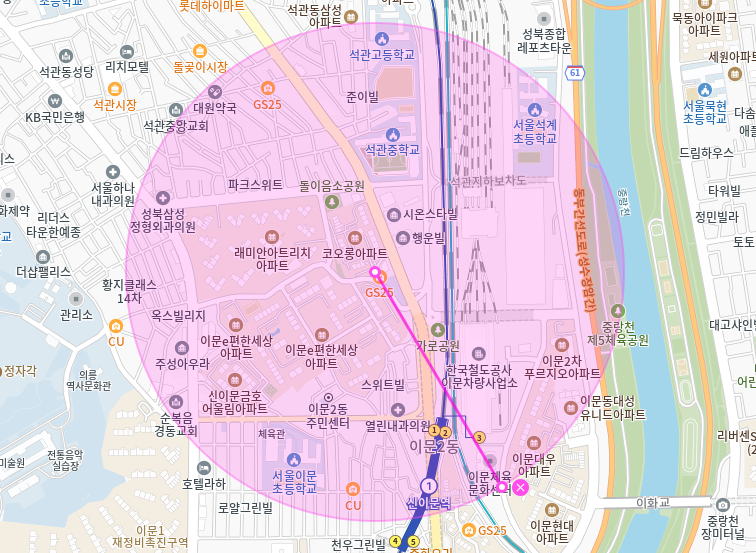 이문동 월주차_신이문역 4번출구 도보 3분거리 월주차장