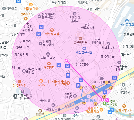 성북동 월주차 / 한성대입구역 도보 2분 나폴레옹과자점 인근