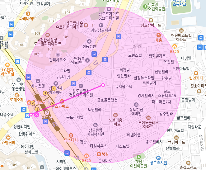 상도역 월주차 / 상도역 도보 3분 가야상도본점 인근