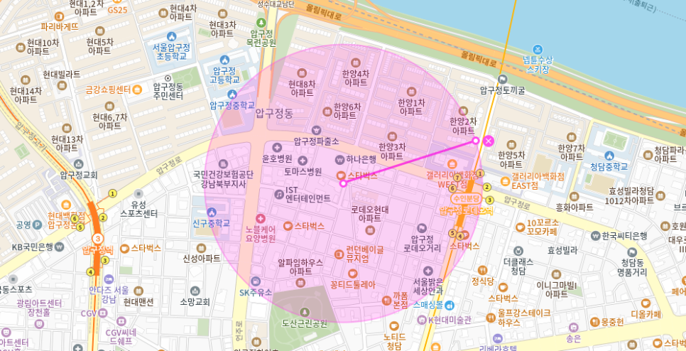 압구정로데오 월주차 _ 압구정로데오역/갤러리아백화점/성수대교/기계식 승용차 전용 주차장