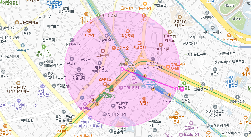 홍대 월주차 _ 홍대입구역 3번 출구 앞 역세권 주차장