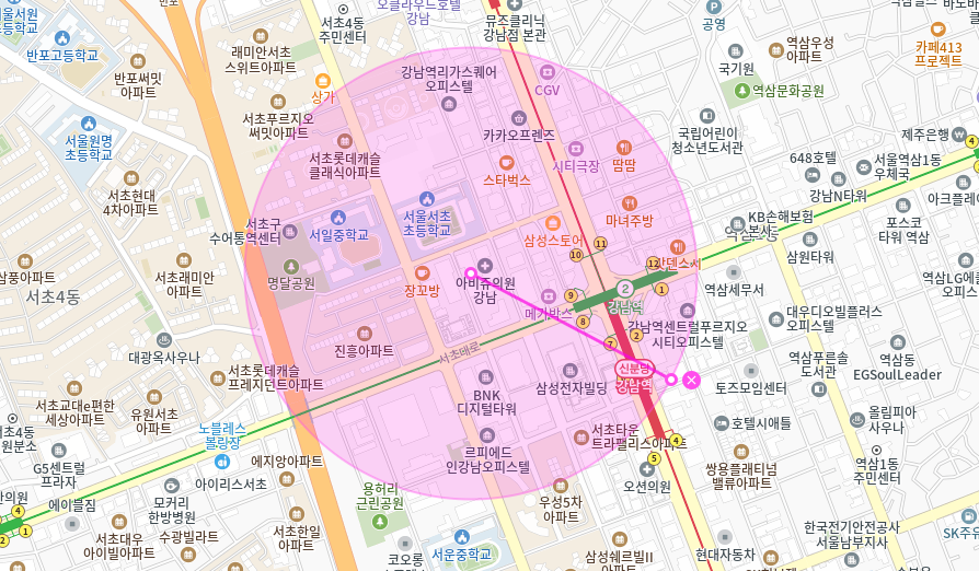 강남역 월주차 _ 자주식/빈자리/단일주차/전일제