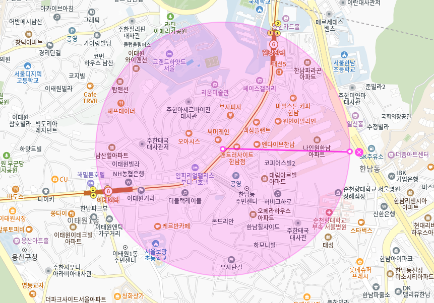 이태원 월주차_ 이태원역과 한강진역 사이에 위치한 기계식 주차장