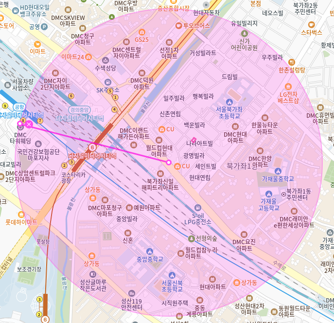 디지털미디어시티역 월주차 / 디지털미디어시티역 4번출구 도보5분 인근마지막!