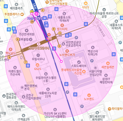 가산동 월주차 / 가산디지털단지역 도보1분, 단일주차, 역세권