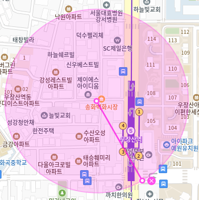 내발산동 월주차 / 우장산역4번출구 도보1분, 기계식, 역세권