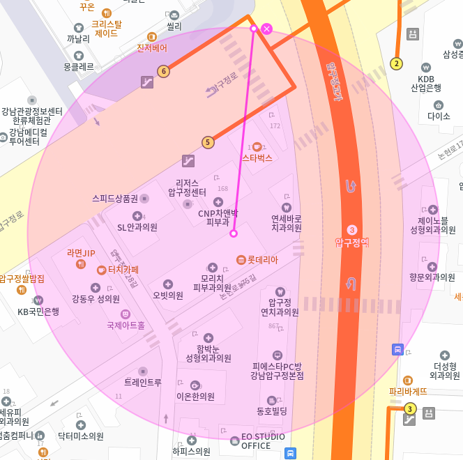 압구정동 월주차 / 압구정역 5번출구 바로 앞, 초역세권