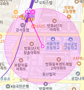 방화역 월주차 / 방화역 1,2번출구 도보5분, 단일주차장