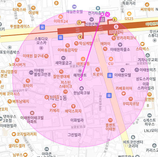 이태원역 월주차 / 이태원역 2번출구 도보1분, 기계식, 단일주차장