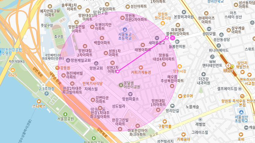 망원동 월주차 _ 평일전용/단일주차/지정석/전차종가능