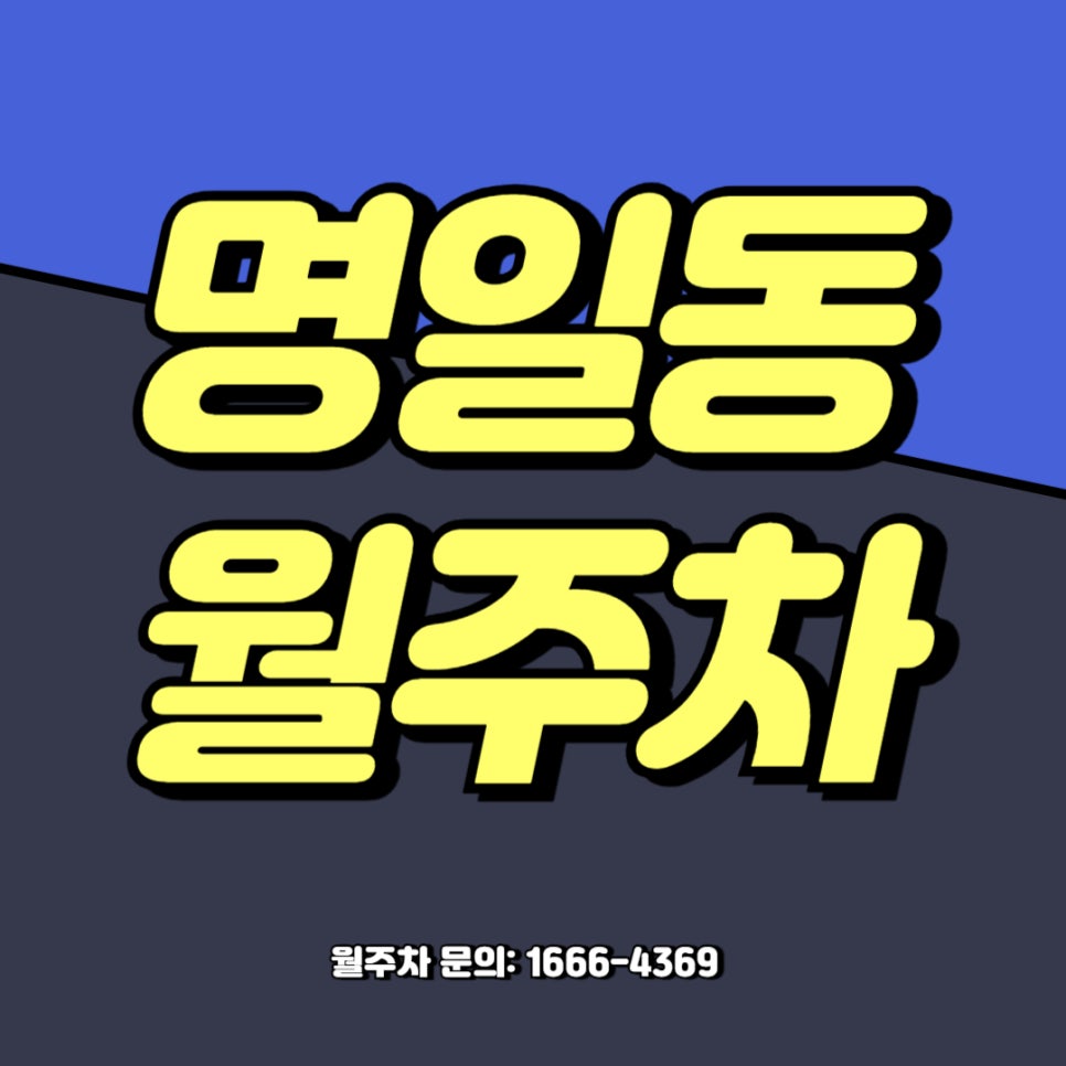 명일동 월주차 _ 명일역 2번 출구 인근 자주식 지정석 단일주차 대표 이미지