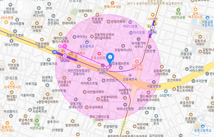 강동역 월주차 _ 2번 출구에서 4분 걸리는 기계식 주차장