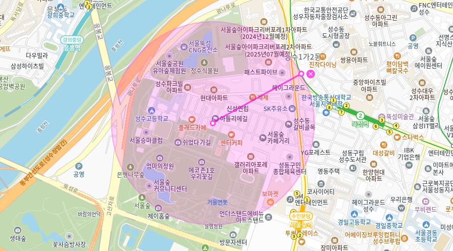성수동 월주차 _ 서울숲 옆 주차장
