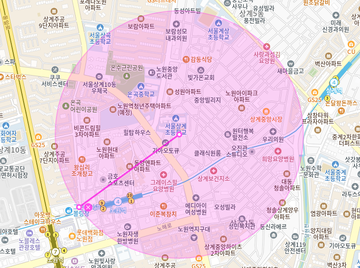 노원역 월주차_10번출구까지 도보 4분/전일제/자주식/단일주차장