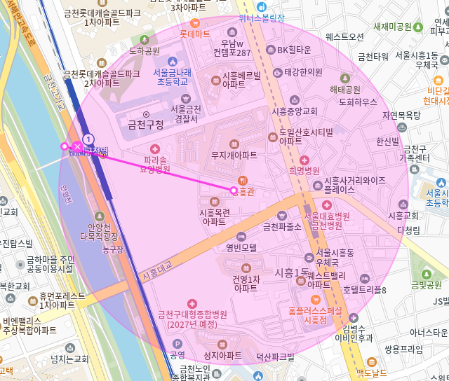 금천구 월주차_금천구청역 1번출구 도보 5분,전일제 기계식 단일주차장