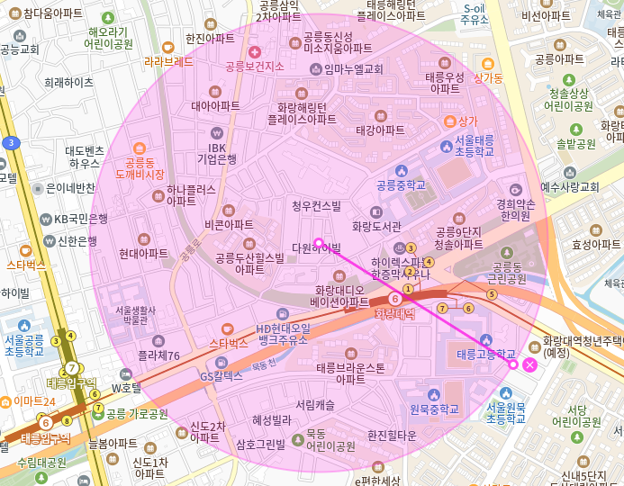 화랑대역 월주차_3번출구 도보 2분 24시 전일제 단일주차장