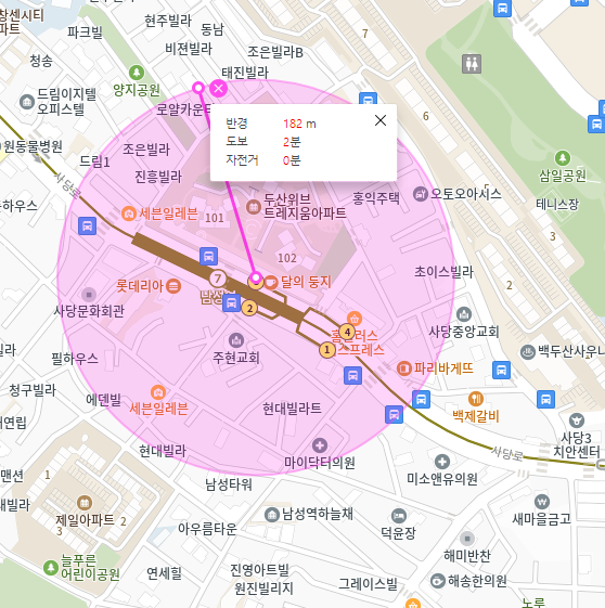 남성역 월주차_남성역까지 도보 2분 주차장 추천합니다