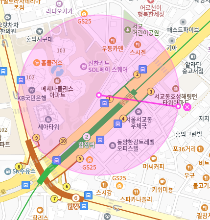 합정역 월주차_합정역 도보 3분 기계식 승용 주차장