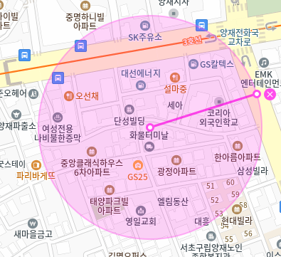 양재역 월주차_양재역 도보 10분 거리 월주차장
