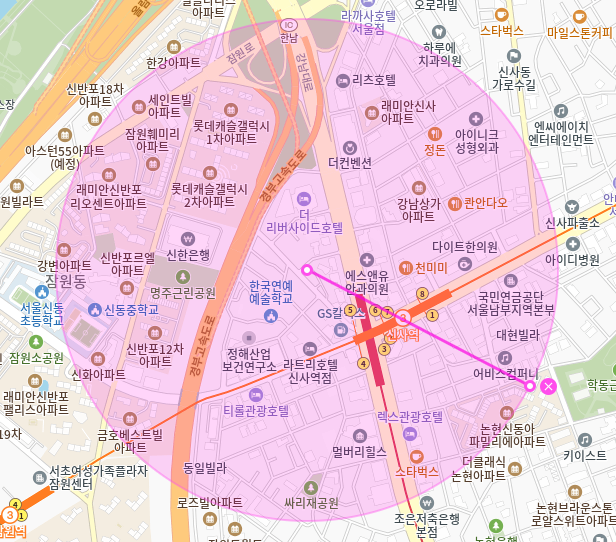 신사역 월주차 간편한 전일제 승용차 전용 기계식 주차장