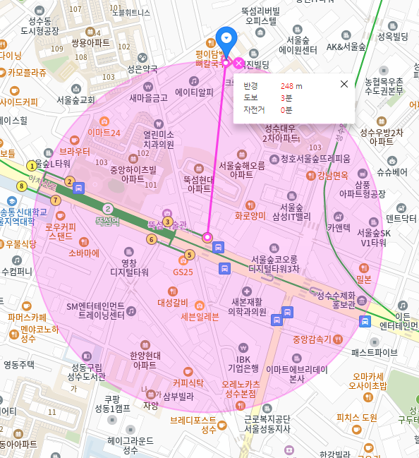 뚝섬역 월주차_역에서 도보 3분 역세권, 전일 24시, SUV 이하, 자주식